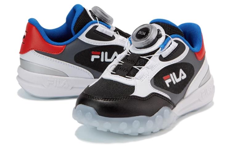 Order 中童 FILA斐乐 防踢減震 低筒 兒童跑步鞋 黑白紅