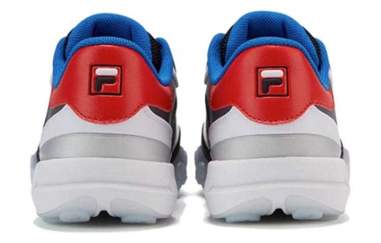 Shop 中童 FILA斐乐 防踢減震 低筒 兒童跑步鞋 黑白紅