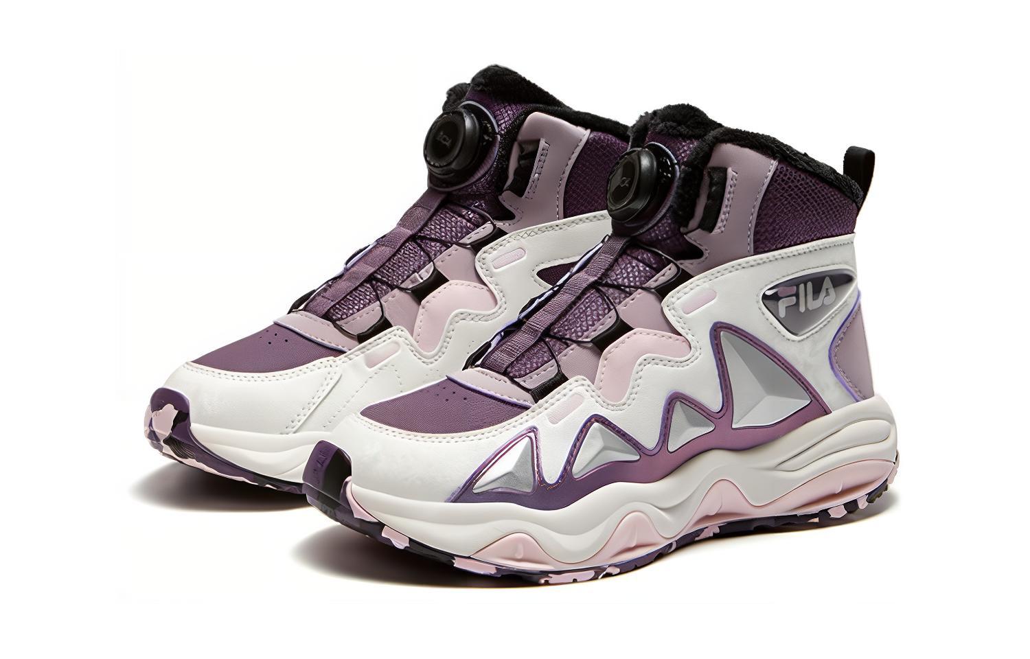 Lookbook (Preschool) FILA TGR 3 BOOT 'White Purple' K15G343901FVW