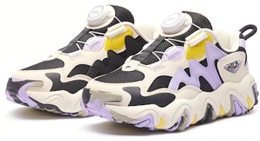 (PS) FILA TGR 4 Rendah 'Hitam Putih Ungu' K15G412502FBE Lookbook (PS) FILA TGR 4 Rendah 'Hitam Putih Ungu' K15G412502FBE