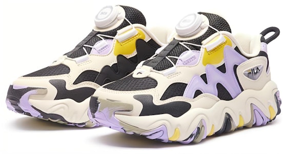 (PS) FILA TGR 4 Low '黑白紫' 低帮篮球鞋 K15G412502FBE Lookbook (PS) FILA TGR 4 Low '黑白紫' 低帮篮球鞋 K15G412502FBE