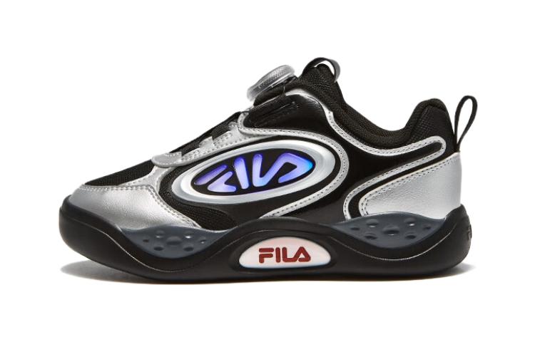 (Preschool) FILA Trainer 'Black Silver Flash' K14B331601FBS