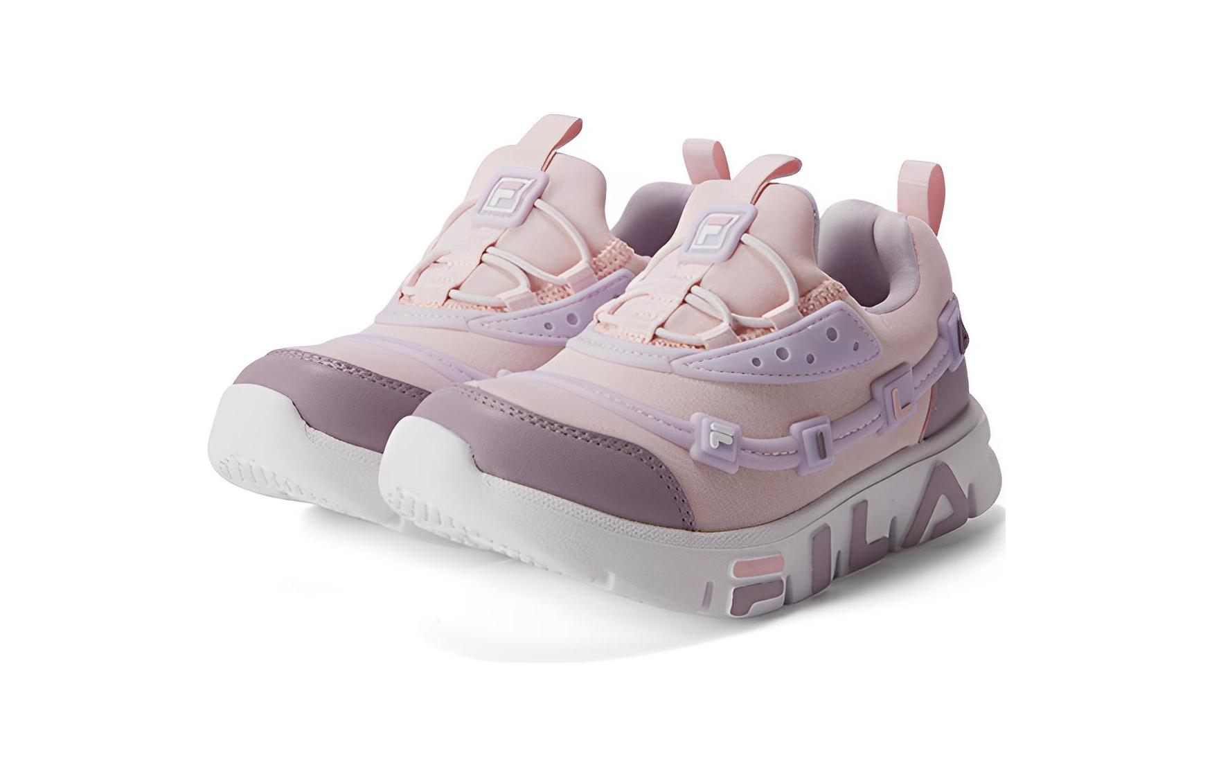Lookbook 中童 FILA 斐樂 耐磨防滑 低幫 訓練鞋 粉紫