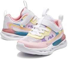 中童 FILA斐樂 運動舒適 防滑耐磨 兒童訓練鞋 白粉色 Lookbook 中童 FILA斐樂 運動舒適 防滑耐磨 兒童訓練鞋 白粉色