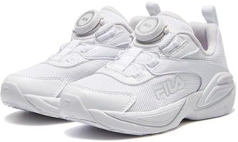 中童 FILA 斐樂 舒適 減震耐磨 兒童訓練鞋 白灰色 Lookbook 中童 FILA 斐樂 舒適 減震耐磨 兒童訓練鞋 白灰色