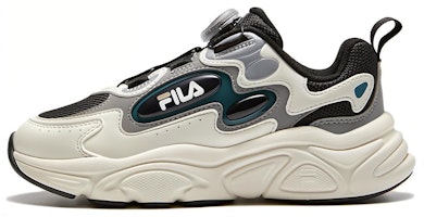 (Preschool) FILA Twist Knob 'Comfortable Versatile Non-slip Breathable Low-top Running Shoes Black White' K15B341115FBG (Preschool) FILA Twist Knob 'Comfortable Versatile Non-slip Breathable Low-top Running Shoes Black White' K15B341115FBG
