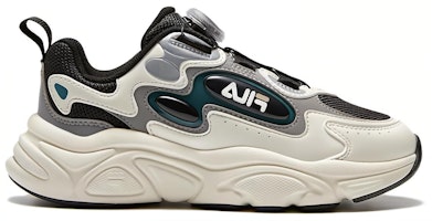 大童 FILA 斐樂 旋鈕 舒適百搭 防滑透氣 低幫 兒童跑步鞋 黑白 Order 大童 FILA 斐樂 旋鈕 舒適百搭 防滑透氣 低幫 兒童跑步鞋 黑白