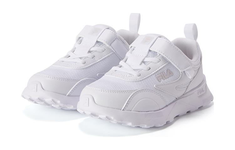 Order 兒童 FILA斐樂 魔術貼 防滑防踢 低幫 兒童跑步鞋 白灰色