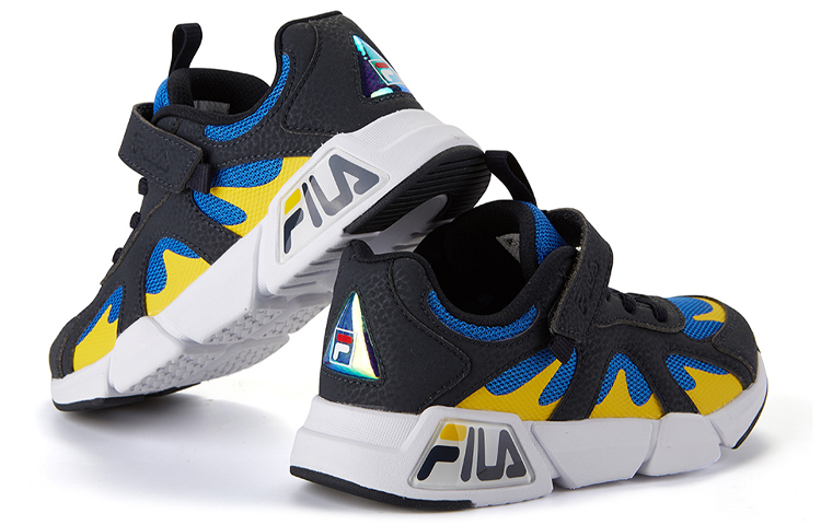 Lookbook (PS) FILA VNTG ランニングシューズ 黒/青/黄 K14B021103FBW