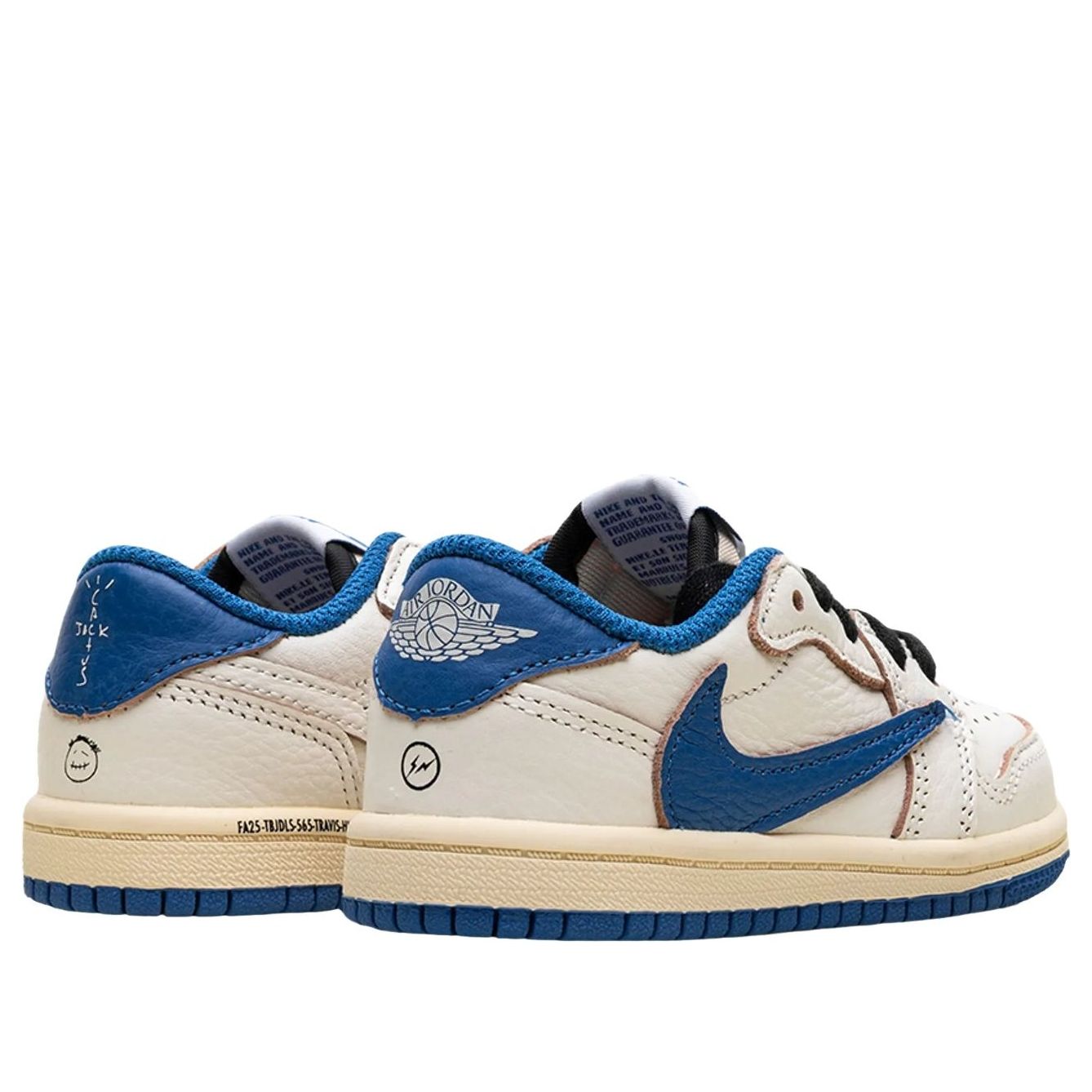Lookbook (PS) Fragment Design x Travis Scott x Air Jordan 1 Low OG ''Sail Military Blue'' DO5442-104