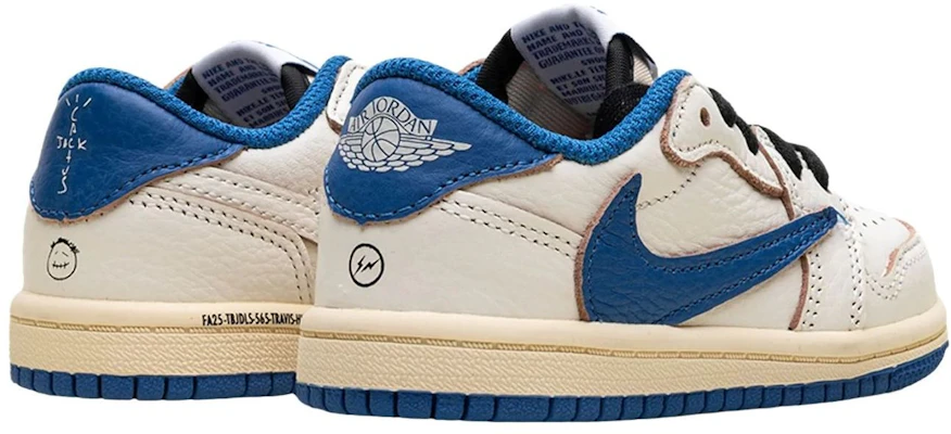 (PS) Fragment Design x Travis Scott x Air Jordan 1 Low OG ''Sail Military Blue'' DO5442-104 Lookbook (PS) Fragment Design x Travis Scott x Air Jordan 1 Low OG ''Sail Military Blue'' DO5442-104