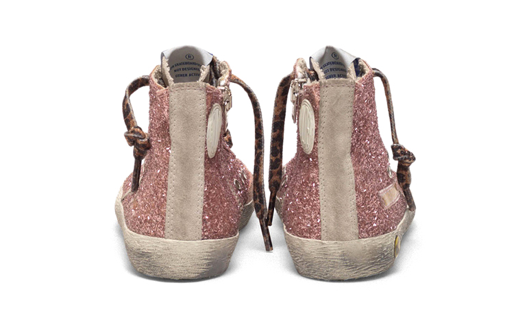 Shop (Preschool) Golden Goose Francy 'Silver Sparkle High-Top' G35KS302.A27