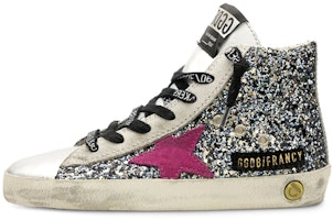 (Preschool) Golden Goose Francy 'Silver White Glitter' G35KS302.A19 (Preschool) Golden Goose Francy 'Silver White Glitter' G35KS302.A19