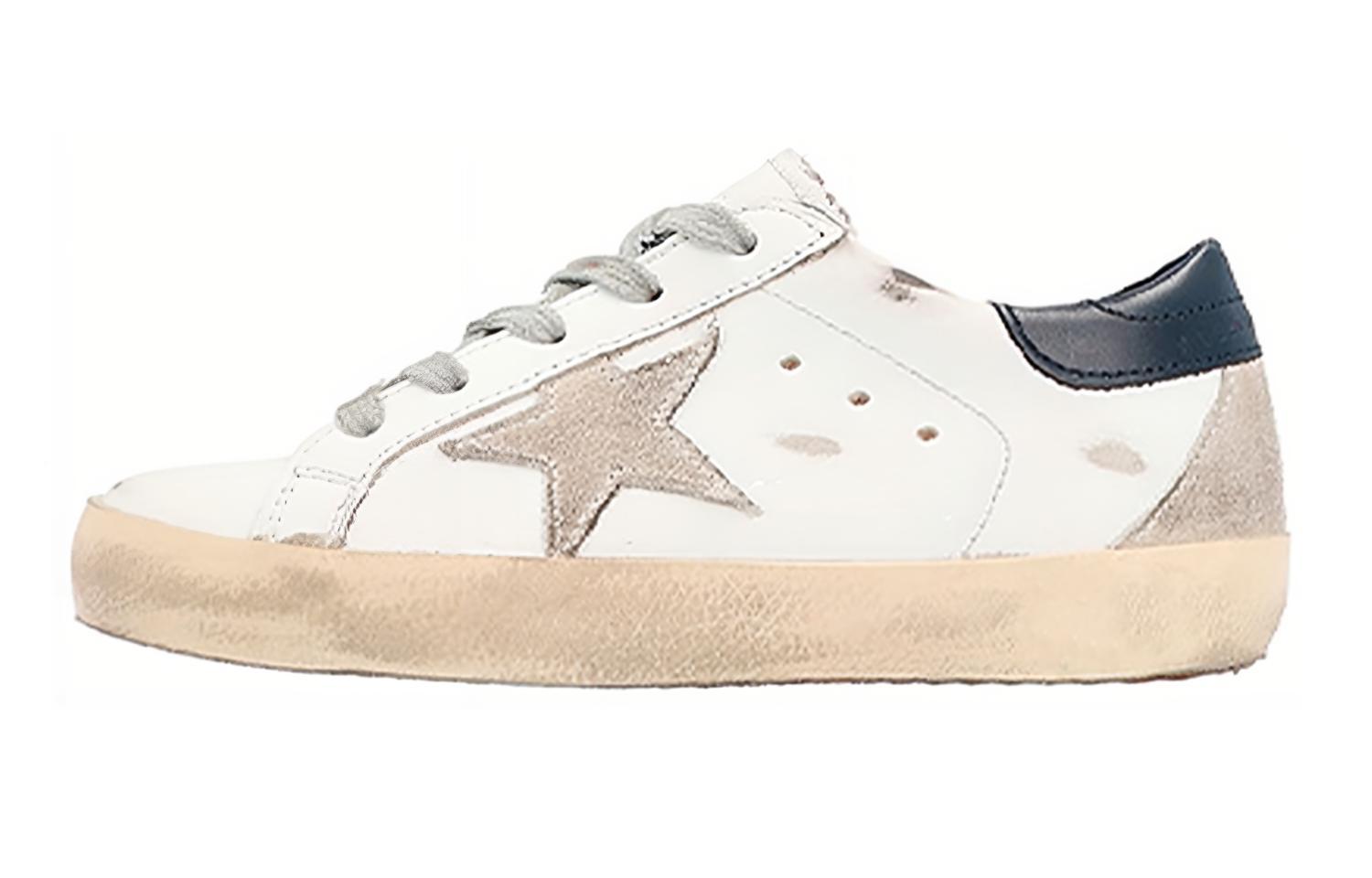 (Preschool) Golden Goose Hi Star 'Distressed White Black' GYF00102.F000414.10303