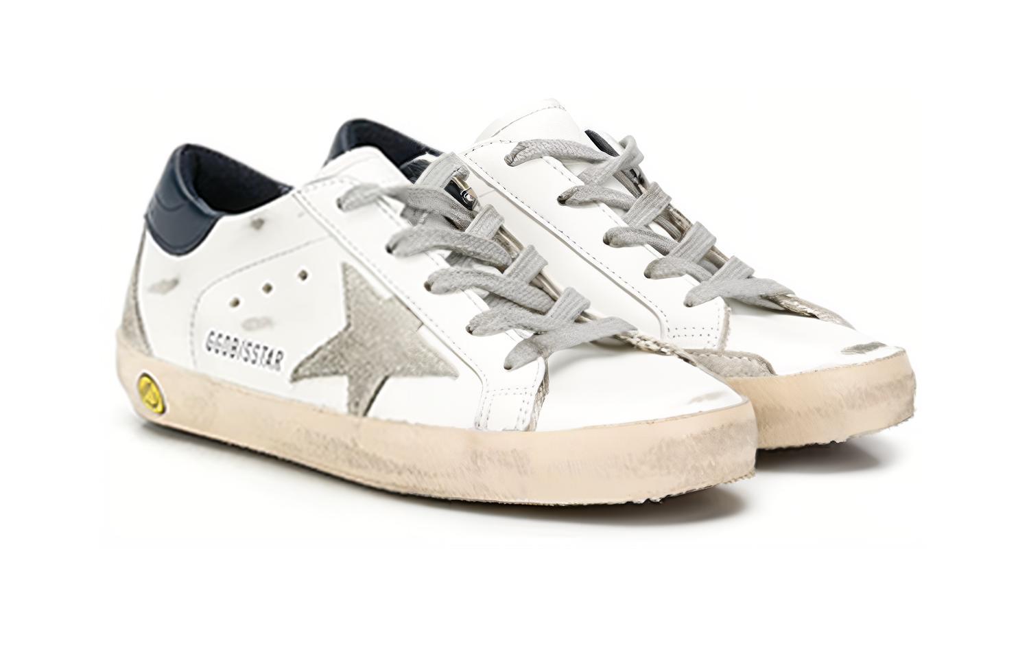 Order (PS) Golden Goose Hi Star ''Versleten Wit Zwart'' GYF00102.F000414.10303