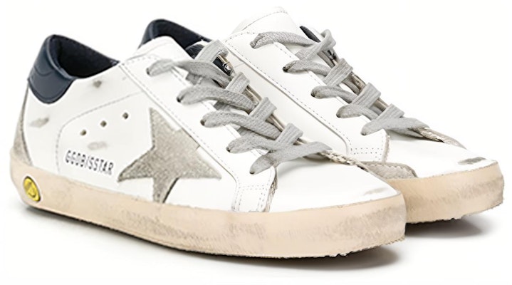 (Preschool) Golden Goose Hi Star 'Distressed White Black' GYF00102.F000414.10303 Order (Preschool) Golden Goose Hi Star 'Distressed White Black' GYF00102.F000414.10303