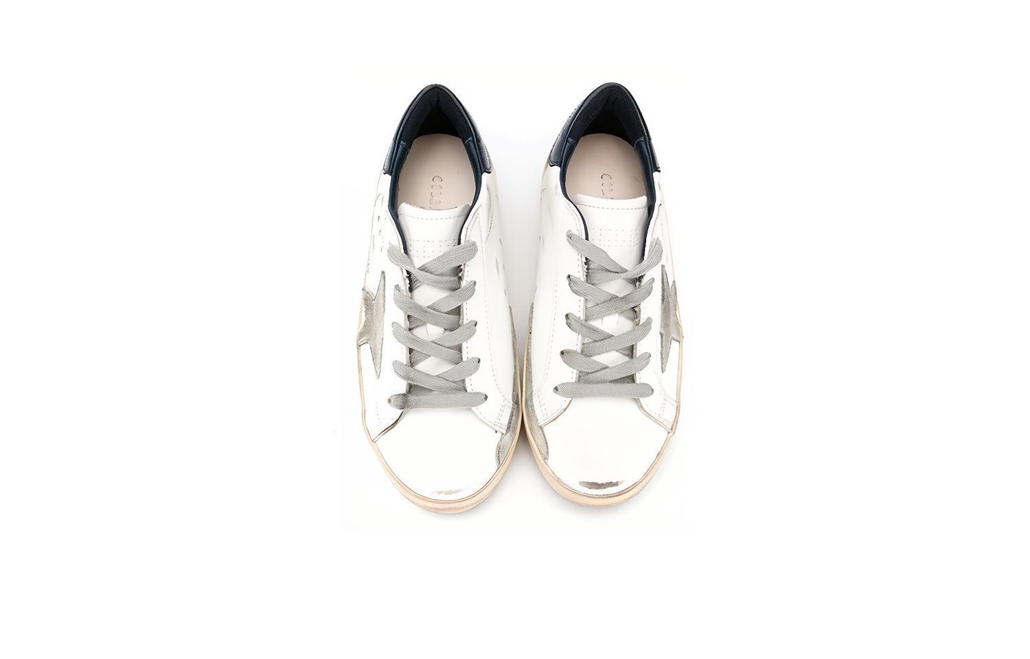 Lookbook (PS) Golden Goose Hi Star ''Versleten Wit Zwart'' GYF00102.F000414.10303
