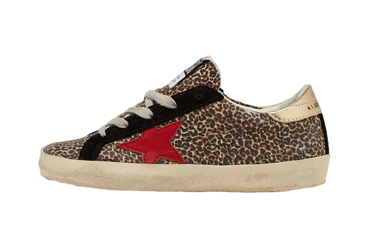 (Preschool) Golden Goose Leather 'Animal Print Brown' GYF00101.F003319.81797