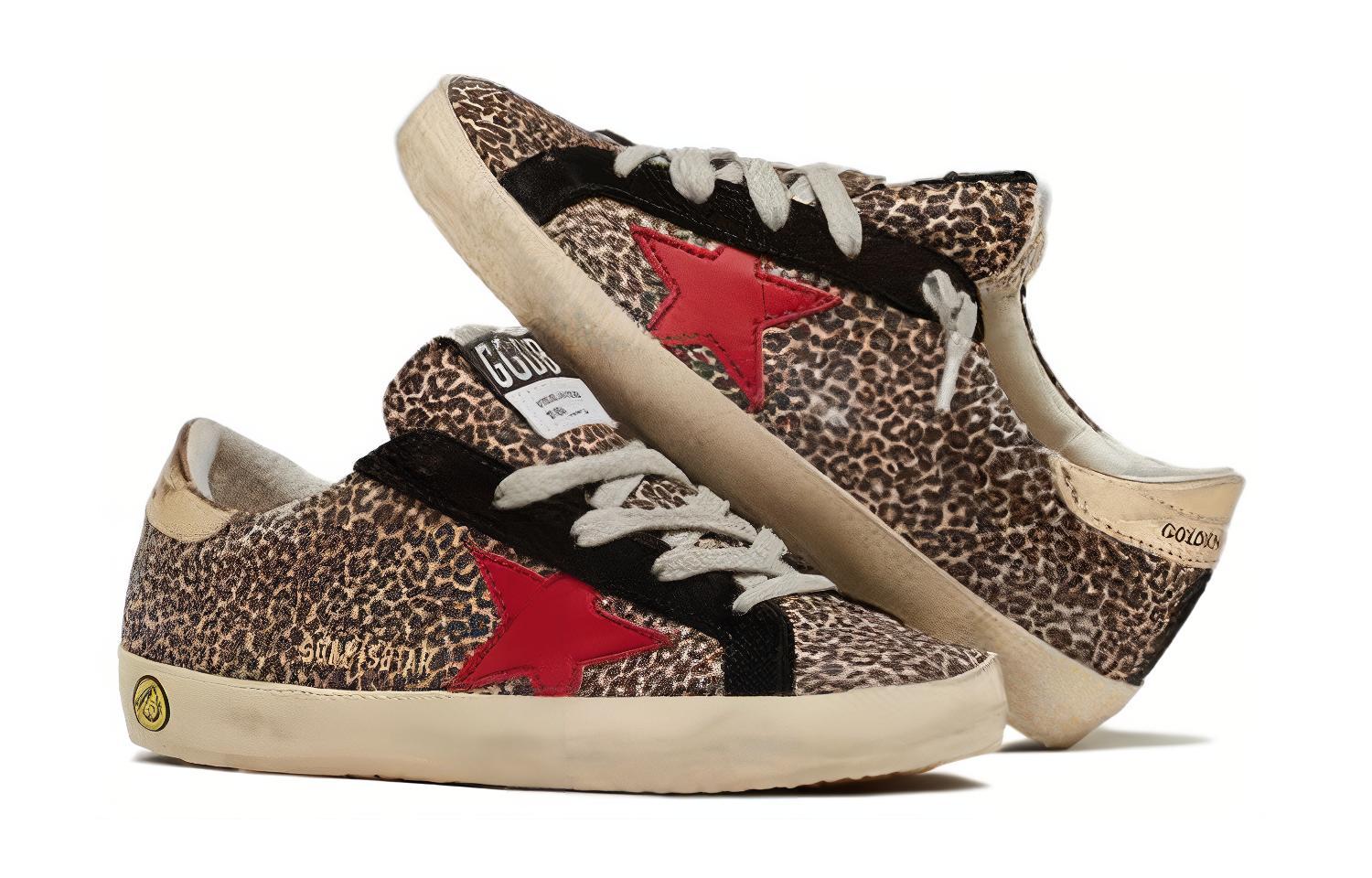 Purchase (PS) Golden Goose Leder ''Animal Print Braun'' GYF00101.F003319.81797