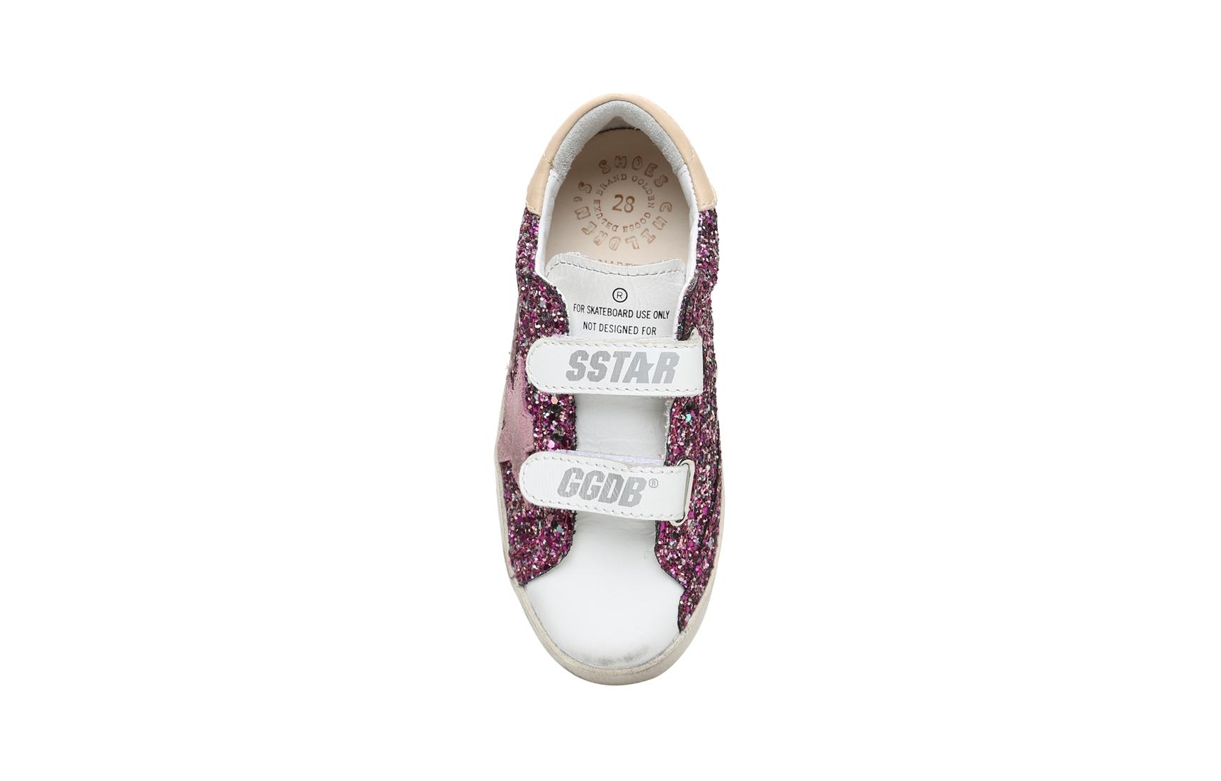 Purchase Golden Goose 搭扣魔術貼運動 低筒 兒童板鞋 中童 玫瑰紅閃粉