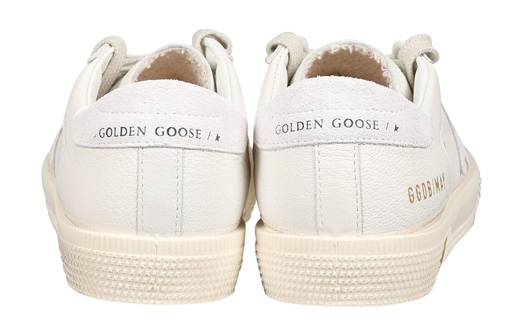 Shop 金鵰圓頭綁帶低筒板鞋大童白色