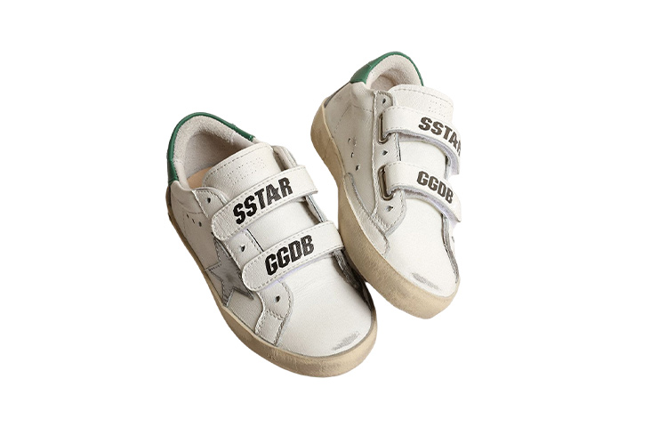 Lookbook (Preschool) Golden Goose Low Top Lace-Up 'Fashion White Green' GTF00177.F004224.10232