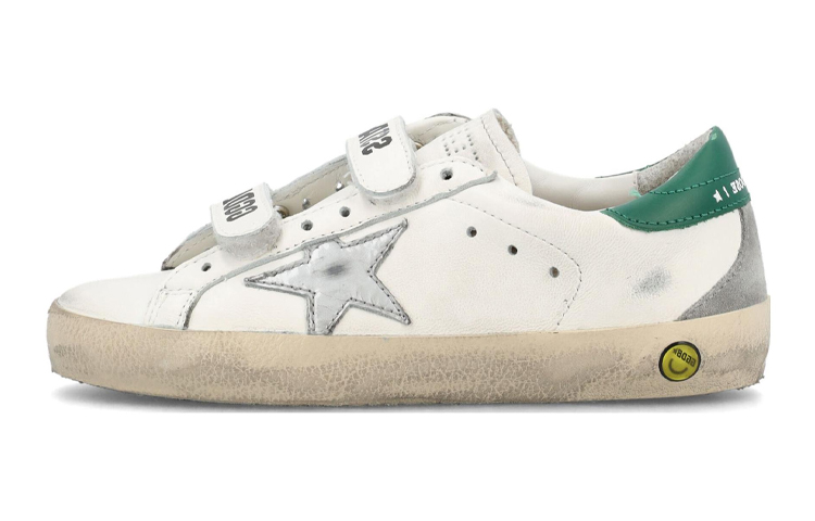 (Preschool) Golden Goose Low Top Lace-Up 'White Green' GYF00177.F004224.10232
