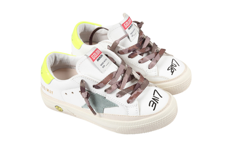 Order (PS) Golden Goose May ''Imprimé Slogan - Blanc'' GTF00112.F002817.10971