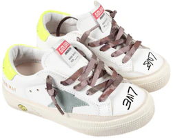 Order 大童 Golden Goose May 標語印花 低筒 兒童板鞋 白色