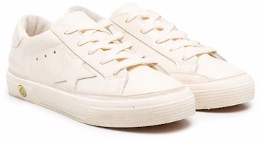 Order 兒童 Golden Goose May Star 皮革 笑臉 時尚板鞋 米白色