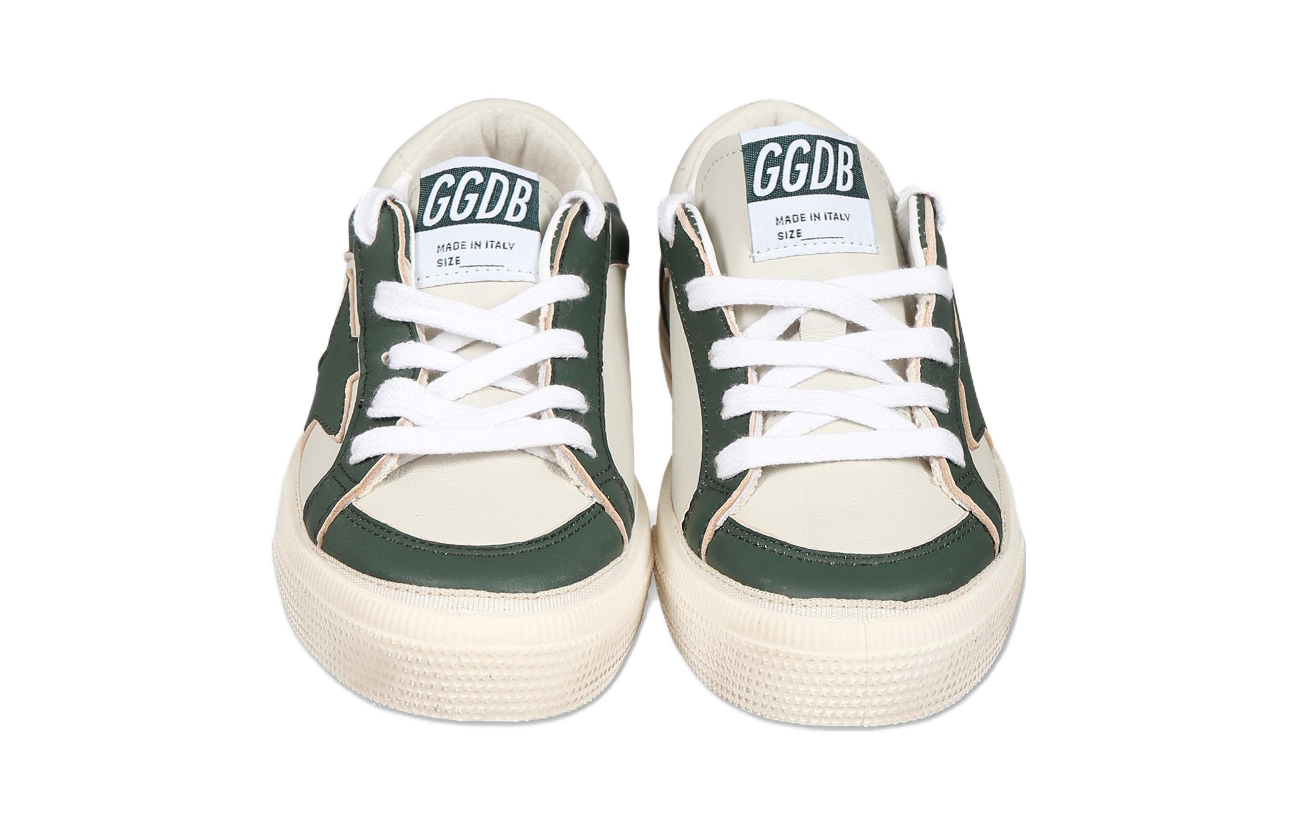 Shop (PS) 골든구스 메이 '화이트 그린' (Golden Goose May 'White Green') GYF00495.F004815.82386