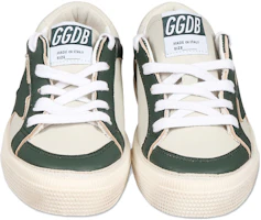 Shop 中童 Golden Goose May Star 圓頭綁帶 低幫 兒童休閒鞋 白綠