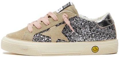 (Preschool) Golden Goose May Low Top Sneakers 'Silver Brown Star' GYF00112.F004215.82184 (Preschool) Golden Goose May Low Top Sneakers 'Silver Brown Star' GYF00112.F004215.82184