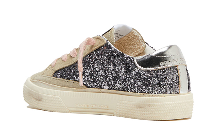 Shop (PS) Golden Goose May Baskets Basses ''Étoile Argent Marron'' GYF00112.F004215.82184