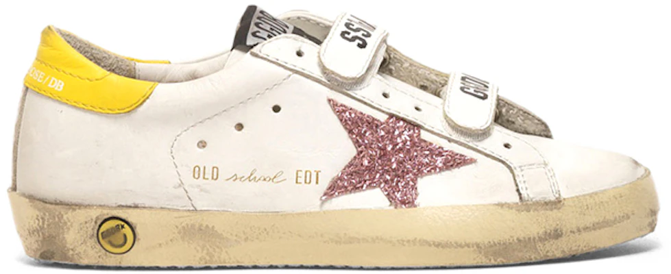 (PS) Golden Goose Old School ''Verwittert Weiß Gelb'' Sneakers G35KS321.H8 Order (PS) Golden Goose Old School ''Verwittert Weiß Gelb'' Sneakers G35KS321.H8