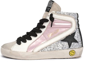 (Preschool) Golden Goose Slide 'Pink White Patchwork' GYF00116.F000220.80241 (Preschool) Golden Goose Slide 'Pink White Patchwork' GYF00116.F000220.80241