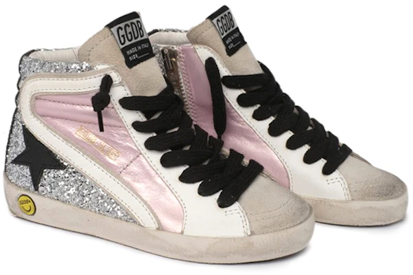 (PS) Golden Goose Slide 'Pink White Patchwork' Sepatu Wanita GYF00116.F000220.80241 Lookbook (PS) Golden Goose Slide 'Pink White Patchwork' Sepatu Wanita GYF00116.F000220.80241