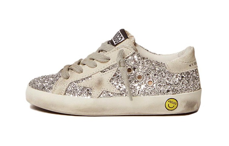 (PS) Golden Goose Super-Star 'Distressed Silver Sequin'