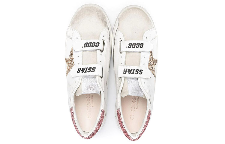 (PS) Golden Goose Superstar White 'Sequin Gold Star Pink Glitter Velcro' 圖 3