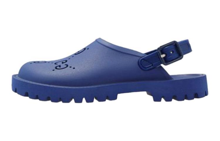 (Preschool) Gucci 'Blue Cut-Out Fashion Sandal with Buckle' 702917-JFB00-4236