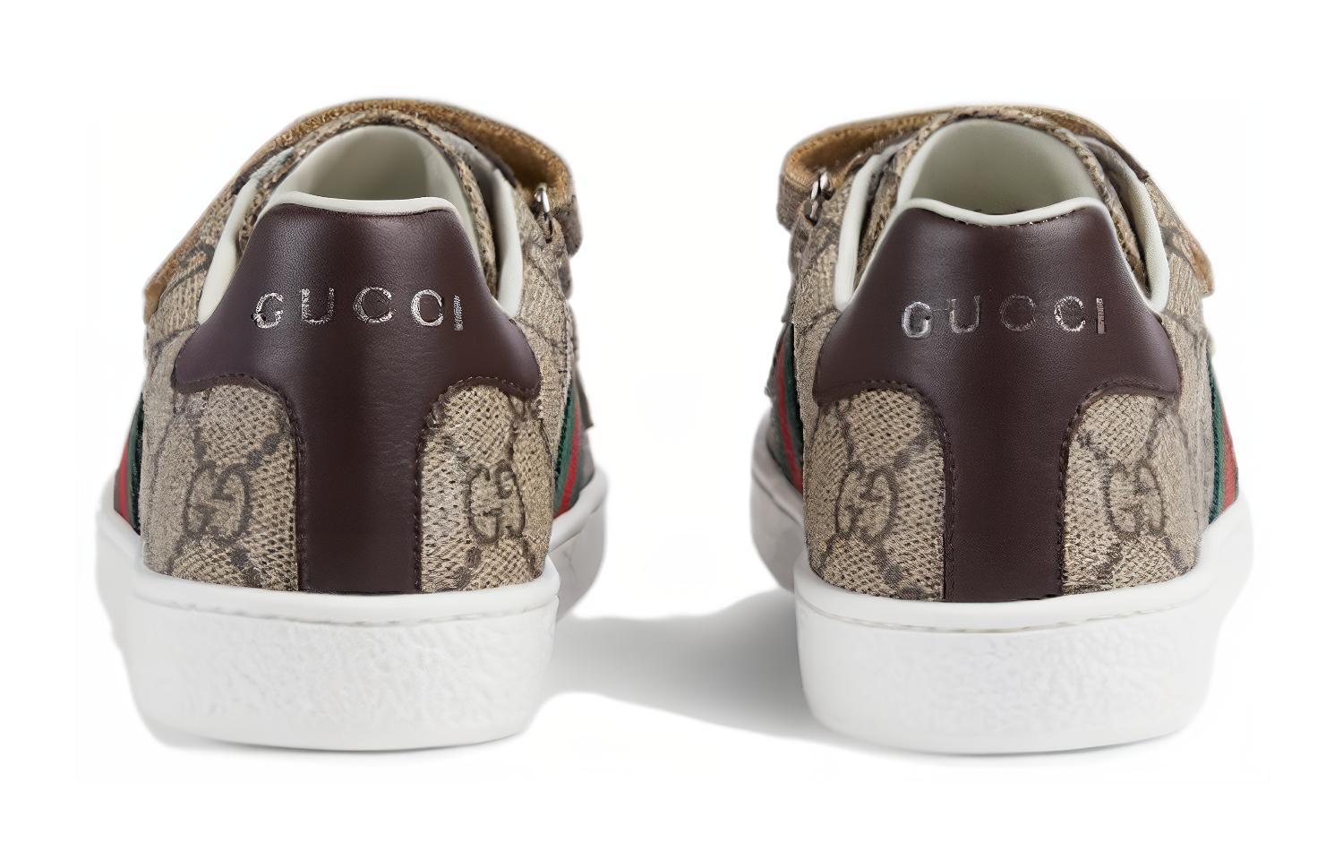 Purchase (PS) 古驰Ace系列“棕色皮革低帮鞋” 463090-FACYF-9753