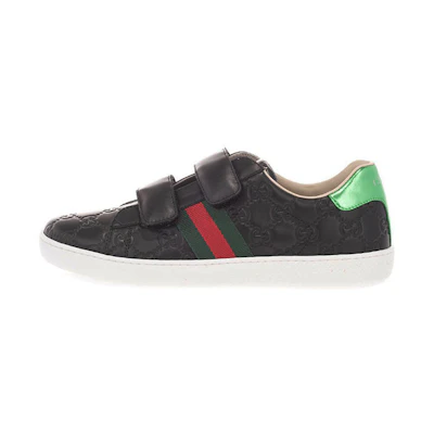 (PS) Gucci Ace 'Double G Embossed Black'