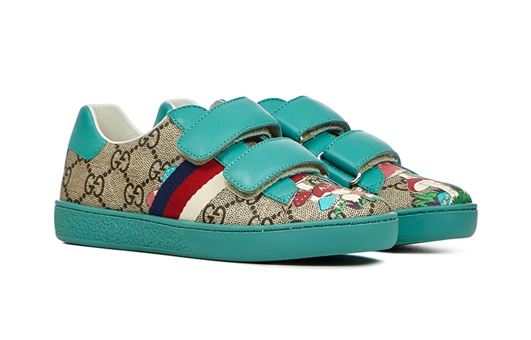 (PS) Gucci Ace 'GG Supreme Sea Blue Velcro' 圖 2