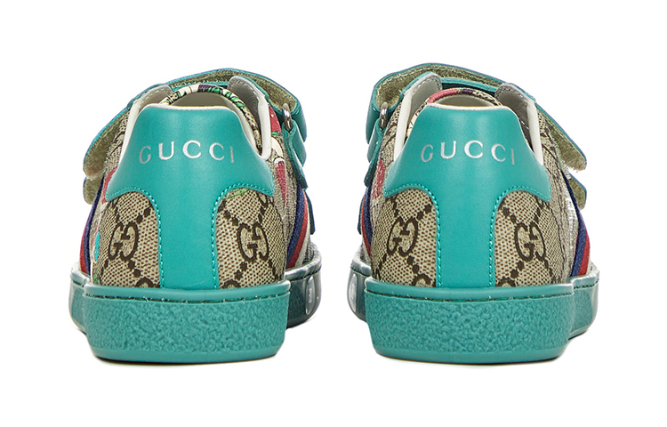 (PS) Gucci Ace 'GG Supreme Sea Blue Velcro' 圖 4