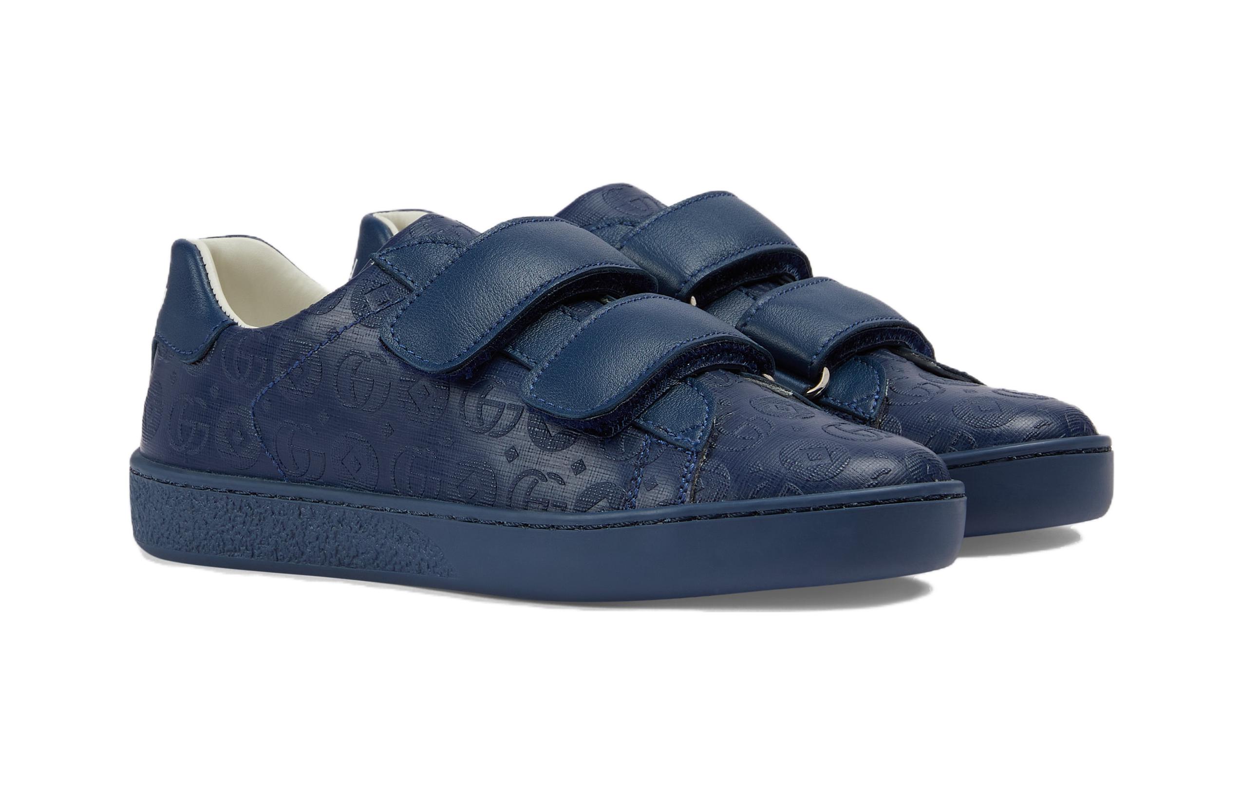 Order (PS) Gucci Ace 低帮'蓝色魔术贴' 756263-FACEZ-4236