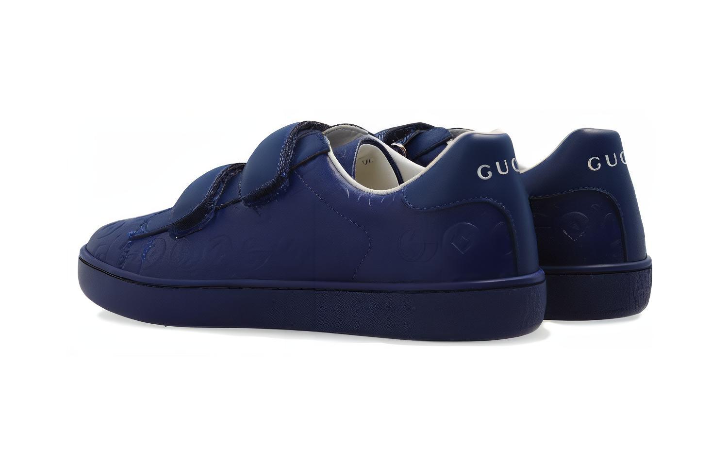 Lookbook (PS) Gucci Ace 低帮'蓝色魔术贴' 756263-FACEZ-4236