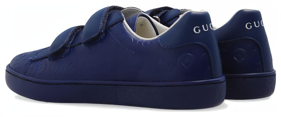 (Preschool) Gucci Ace Low 'Blue Velcro' 756263-FACEZ-4236 Lookbook (Preschool) Gucci Ace Low 'Blue Velcro' 756263-FACEZ-4236