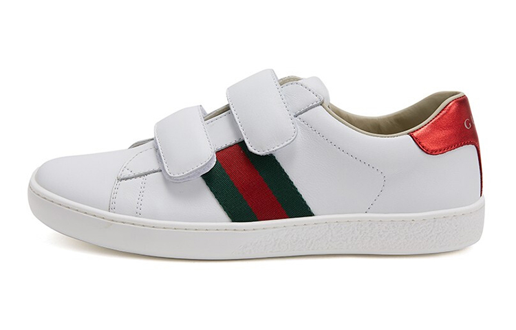 (Preschool) Gucci Ace Low 'White Red Green' 455496-CPWP0-9085