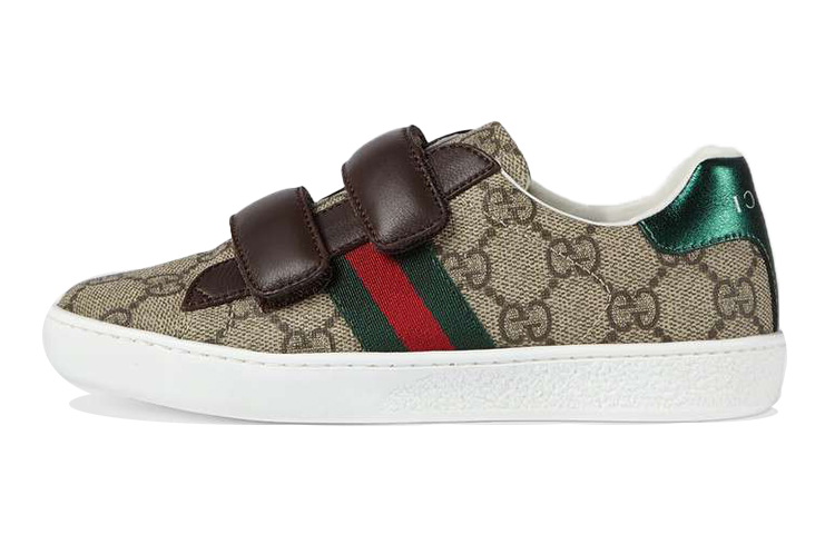 (Preschool) Gucci Ace Low Brown 'Velcro Fashion' 463090-9C220-9797