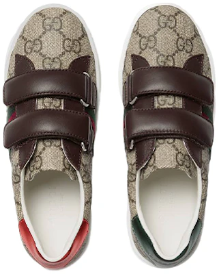 (Preschool) Gucci Ace Low Brown 'Velcro Fashion' 463090-9C220-9797 Lookbook (Preschool) Gucci Ace Low Brown 'Velcro Fashion' 463090-9C220-9797